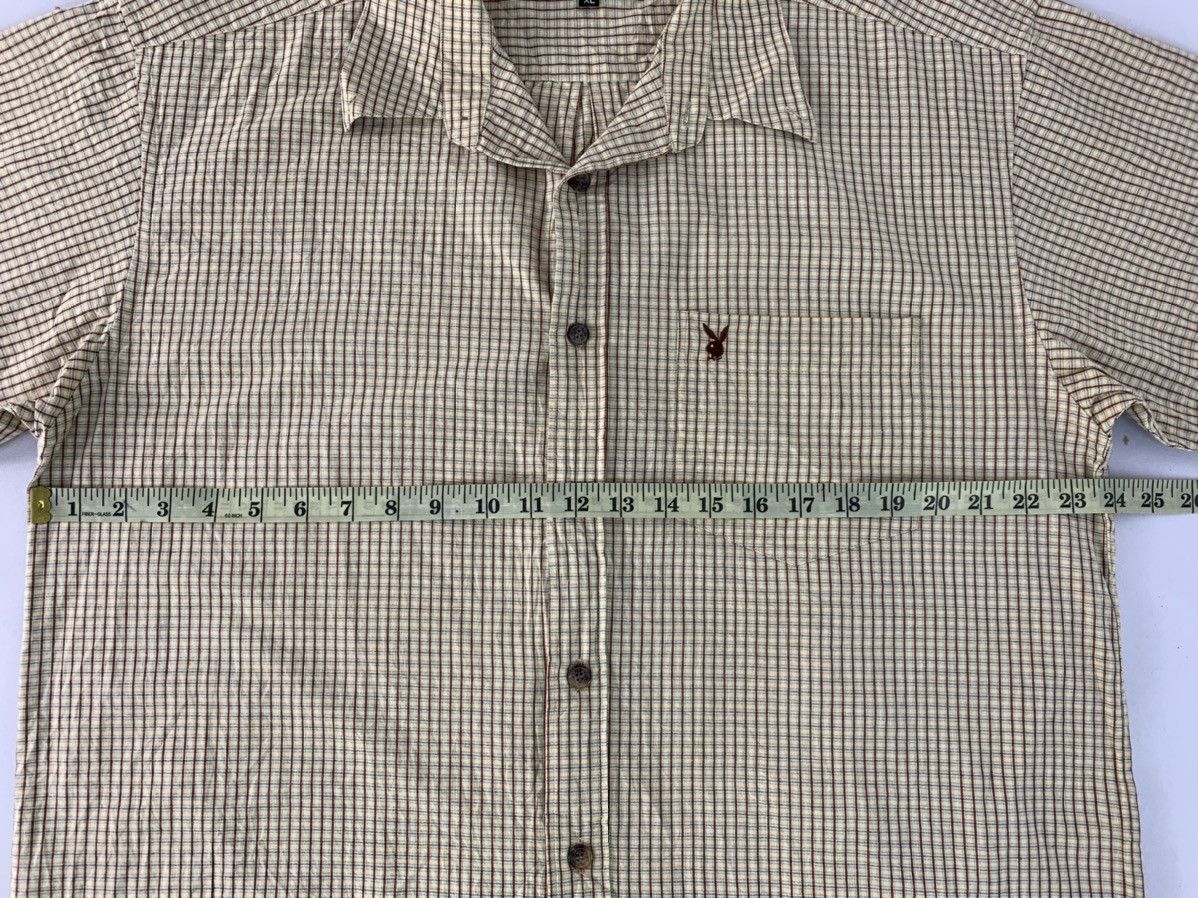 Playboy 90s Playboy Plaid Mini Checked Single Pocket Button Up Shirt Size US XL / EU 56 / 4 - 6 Thumbnail