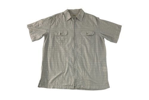 image of Hype Kansai Jeans Kansai Yamamoto Striped Zipper Shirt, Men's (Size XL)