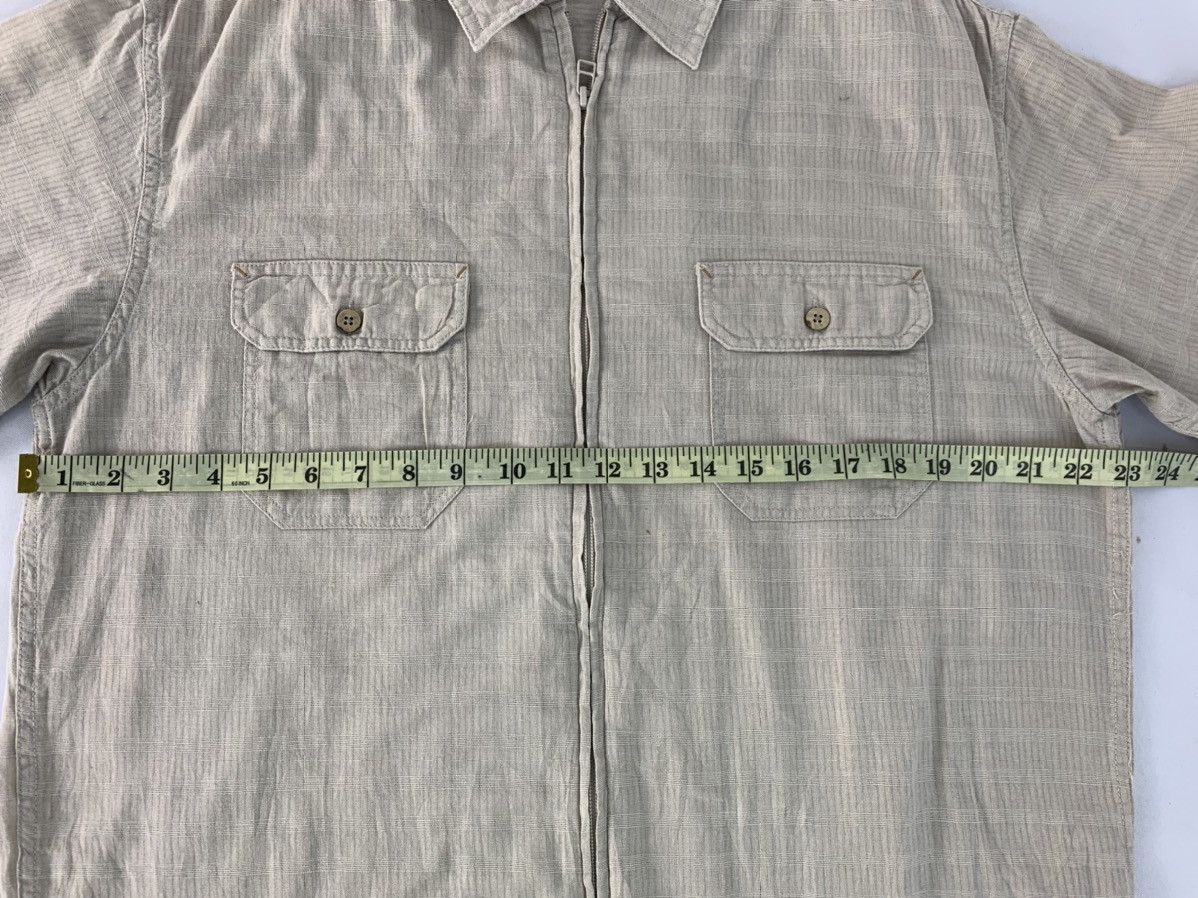 Kansai Yamamoto Hype Kansai Jeans Kansai Yamamoto Striped Zipper Shirt Size US XL / EU 56 / 4 - 7 Thumbnail