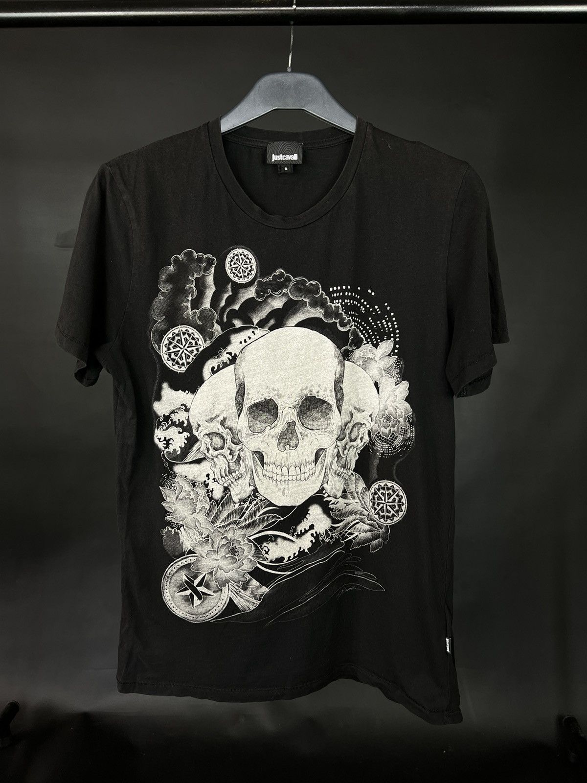 VTG T-shirt Just Cavalli black with large logo