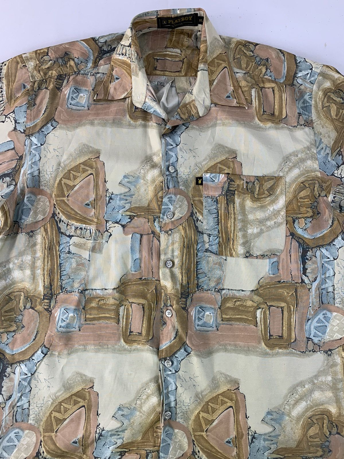 Playboy 90s Playboy Classic Art Design Button Up Shirt Size US XL / EU 56 / 4 - 3 Thumbnail