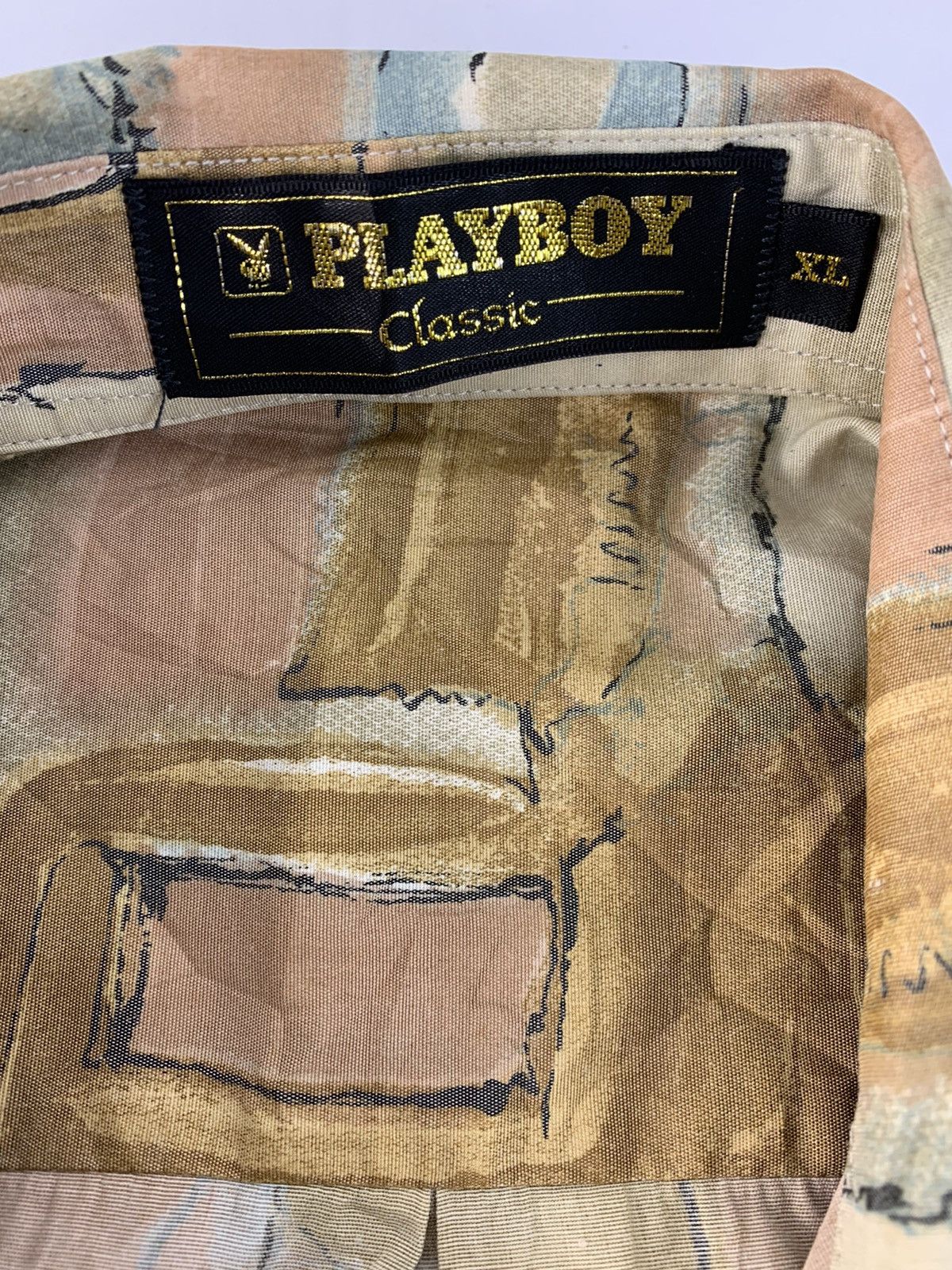 Playboy 90s Playboy Classic Art Design Button Up Shirt Size US XL / EU 56 / 4 - 6 Thumbnail