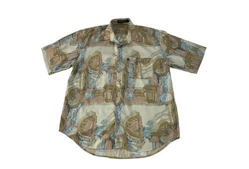 image of 90's Playboy Classic Art Design Button Up Shirt, Men's (Size XL)