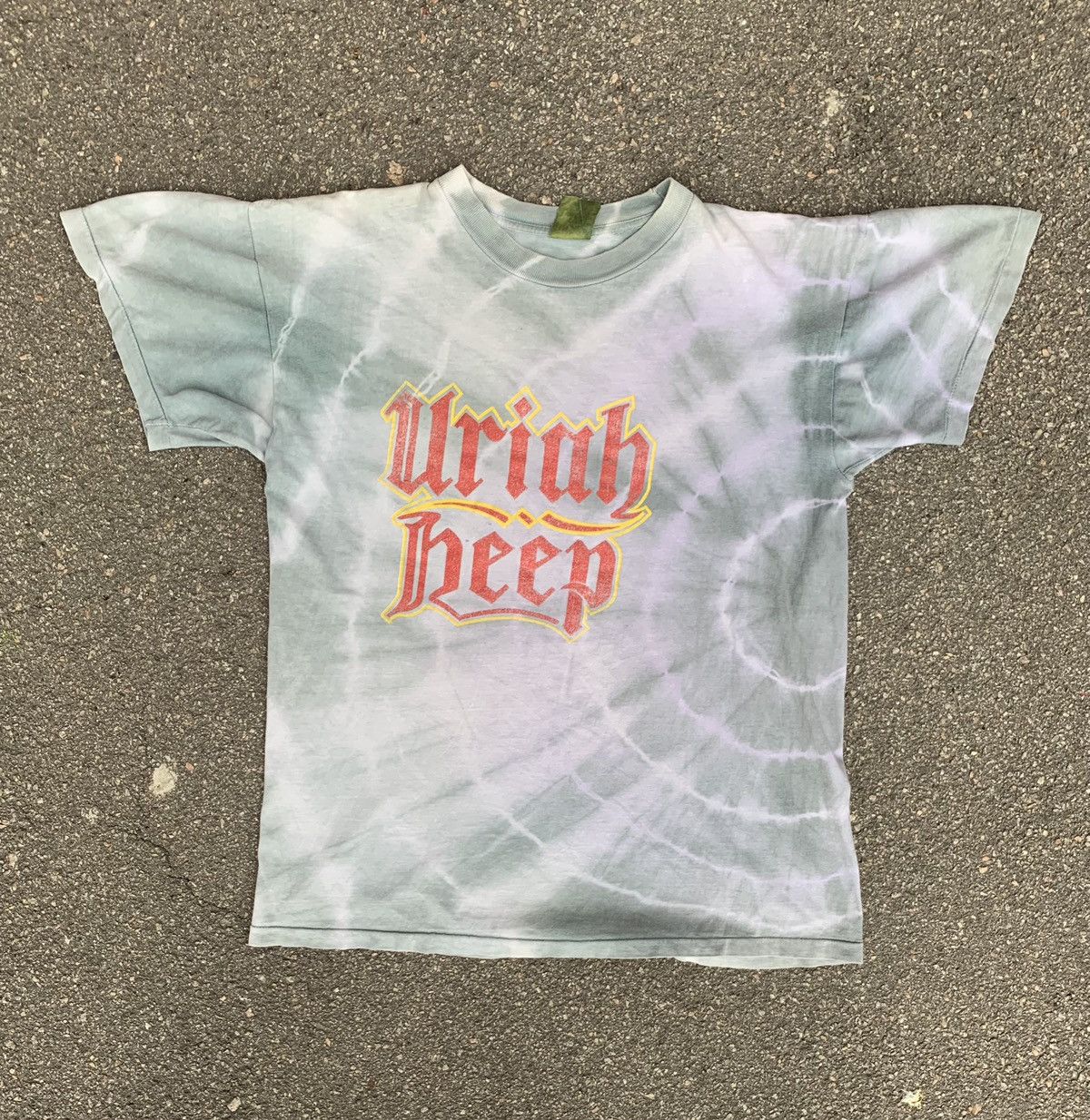 Vintage 1995 Uriah Heep Sea Of Light Tour T-Shirt Tie Dye