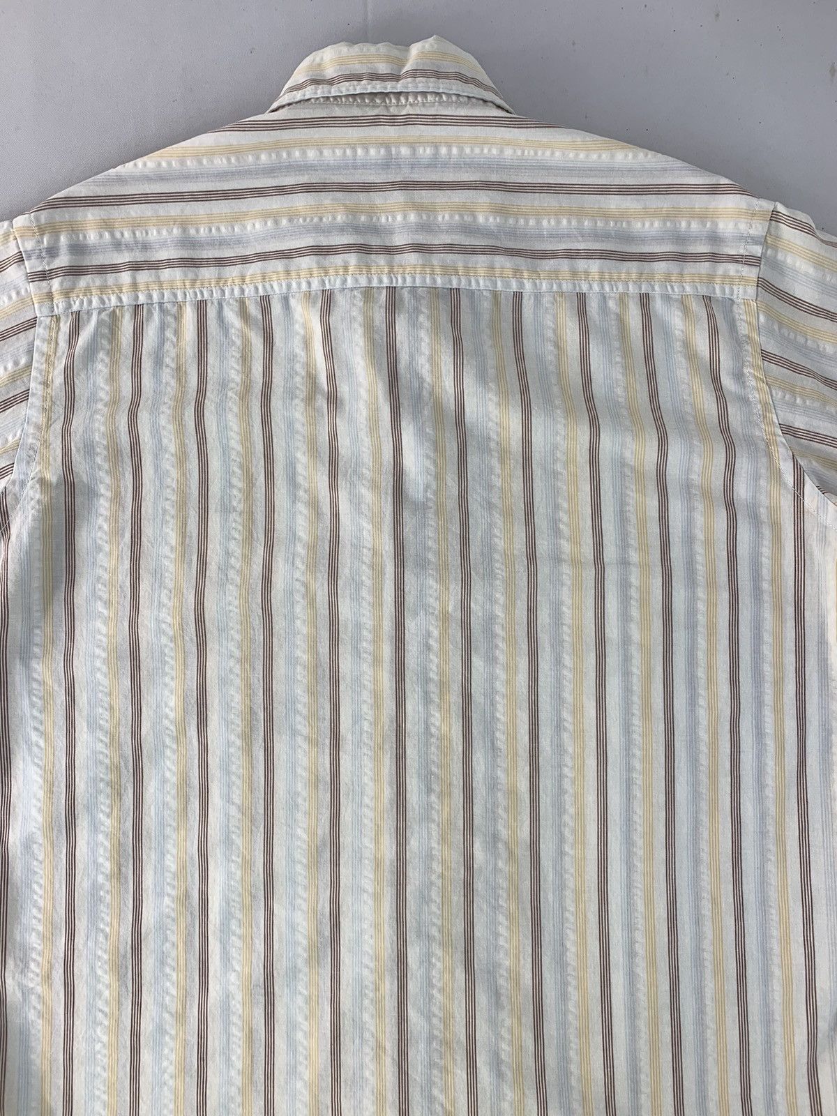 Kansai Yamamoto Hype Kansai Jeans Kansai Yamamoto Striped Button Up Shirt Size US L / EU 52-54 / 3 - 4 Thumbnail