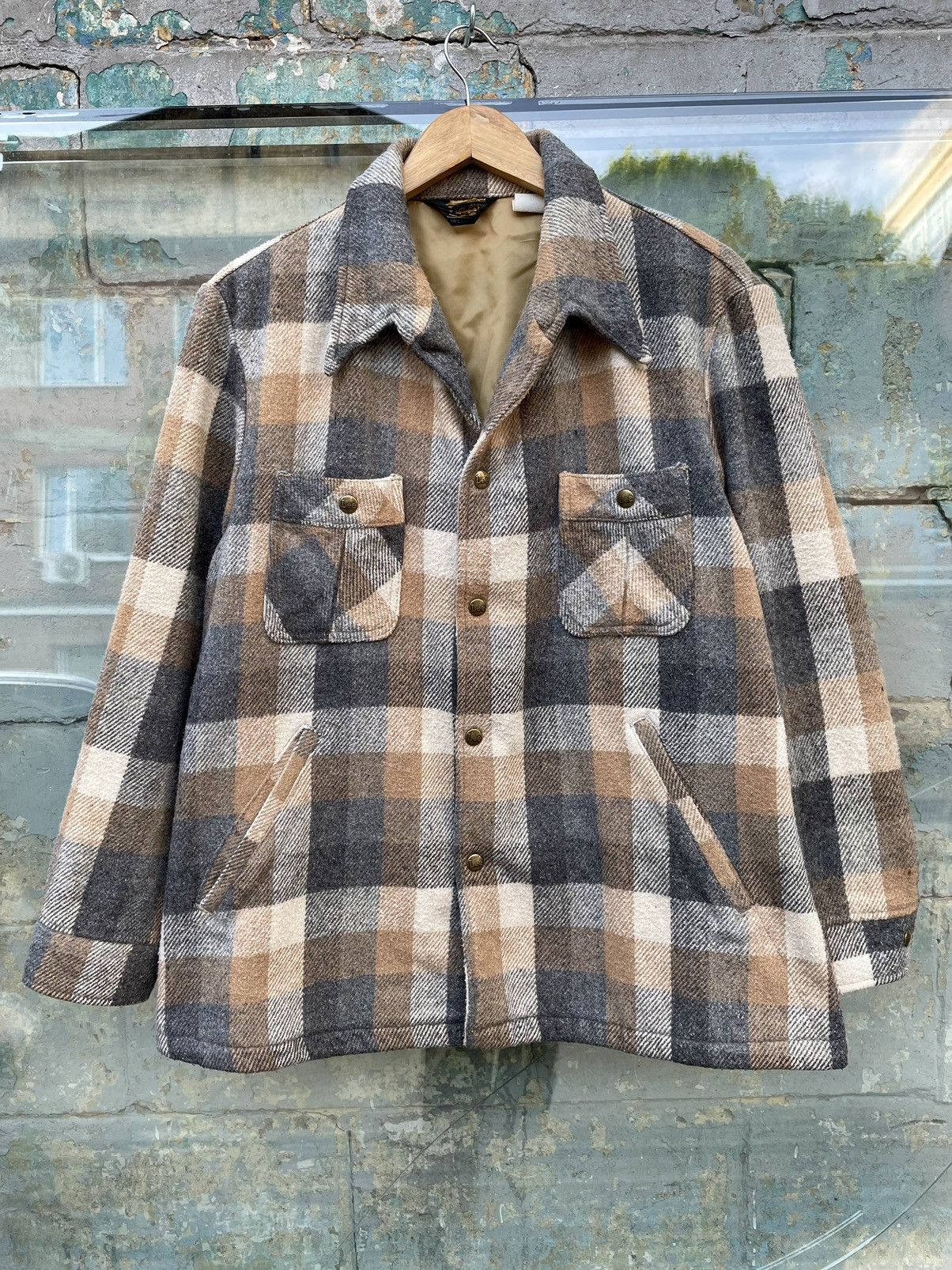 Flannel × Lee × Vintage Vintage Lee Wool Nylon Shirt Original Fit Made in USA Size US L / EU 52-54 / 3 - 2 Thumbnail