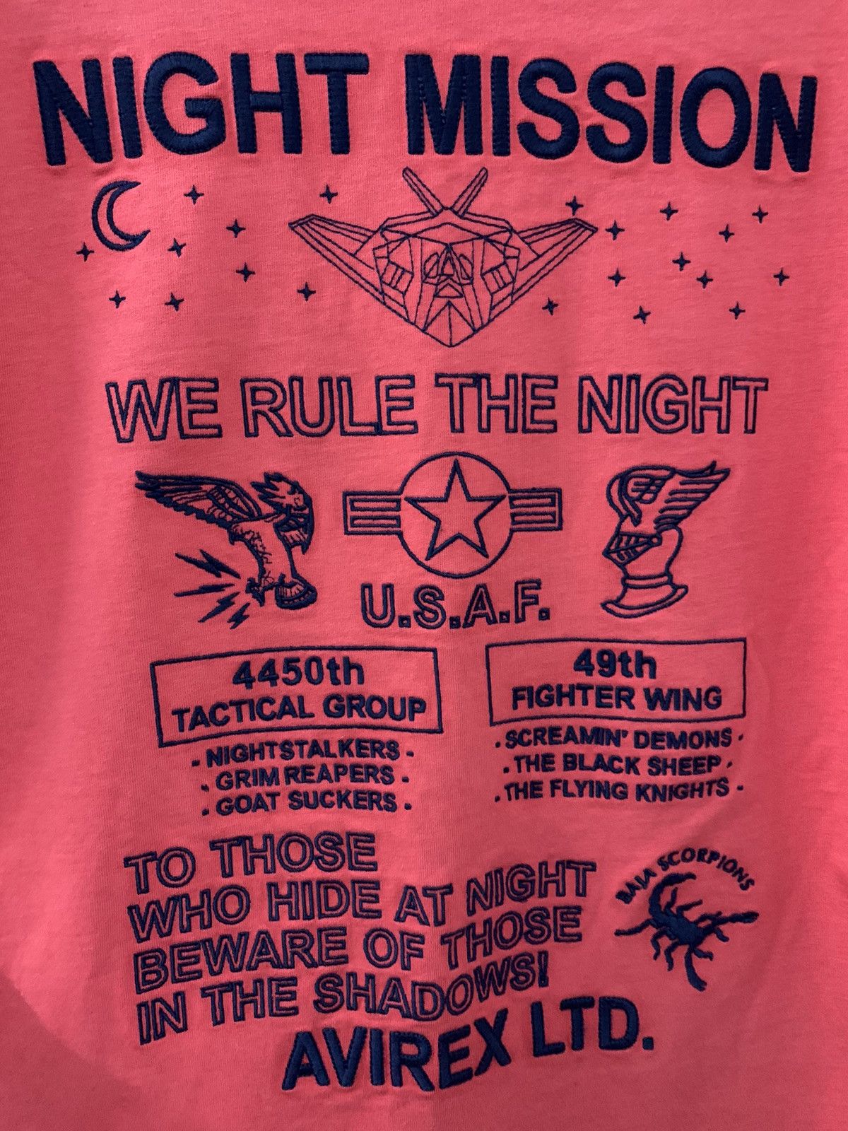 Avirex Avirex Night Mission USAF Spellout Embroidery Size US M / EU 48-50 / 2 - 4 Thumbnail