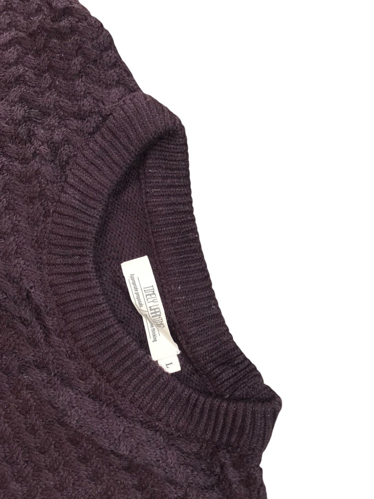 Japanese Brand CLASSIC KNITWEAR BY TIMELY WARNING Size US L / EU 52-54 / 3 - 5 Thumbnail