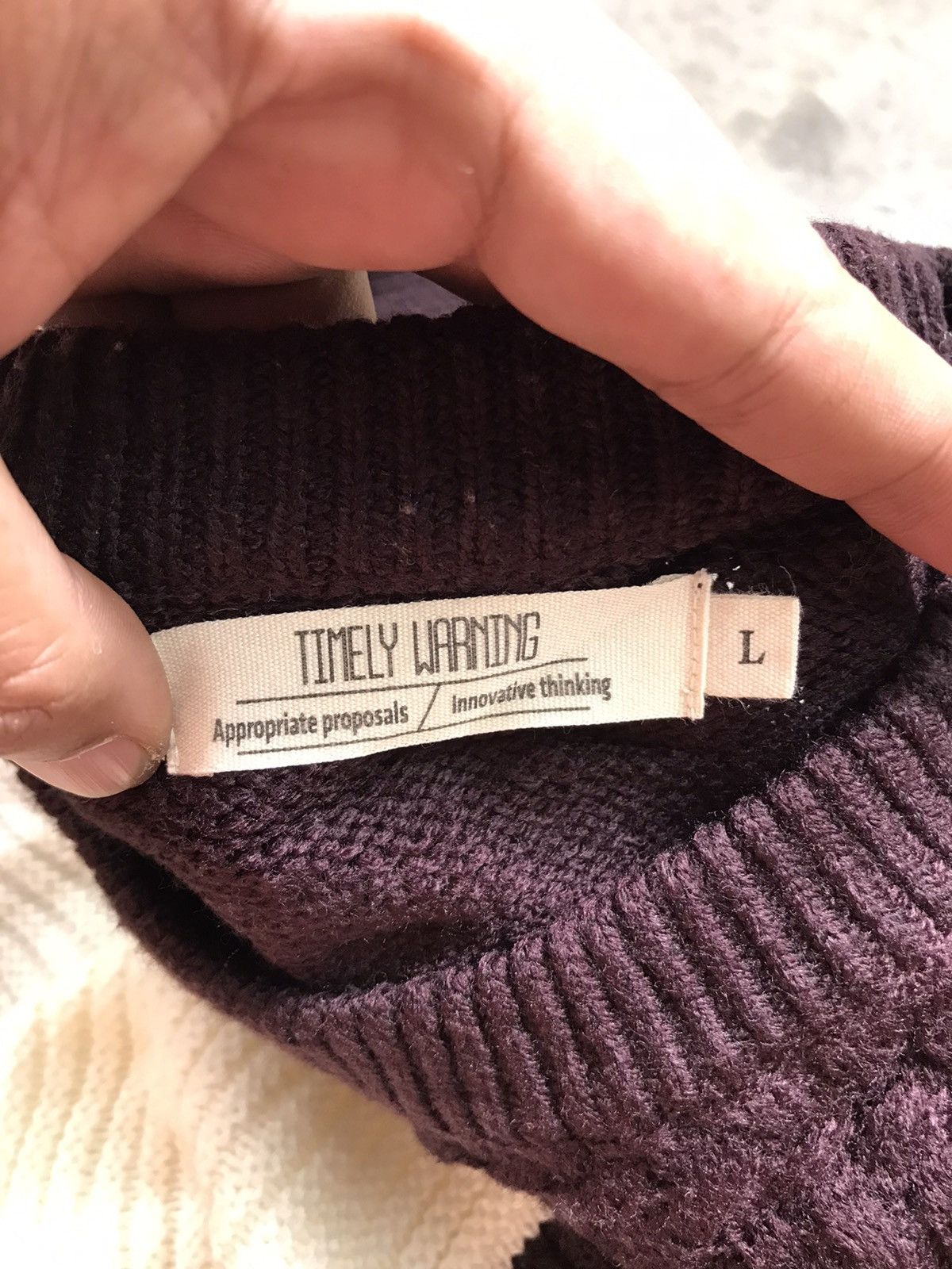 Japanese Brand CLASSIC KNITWEAR BY TIMELY WARNING Size US L / EU 52-54 / 3 - 6 Thumbnail