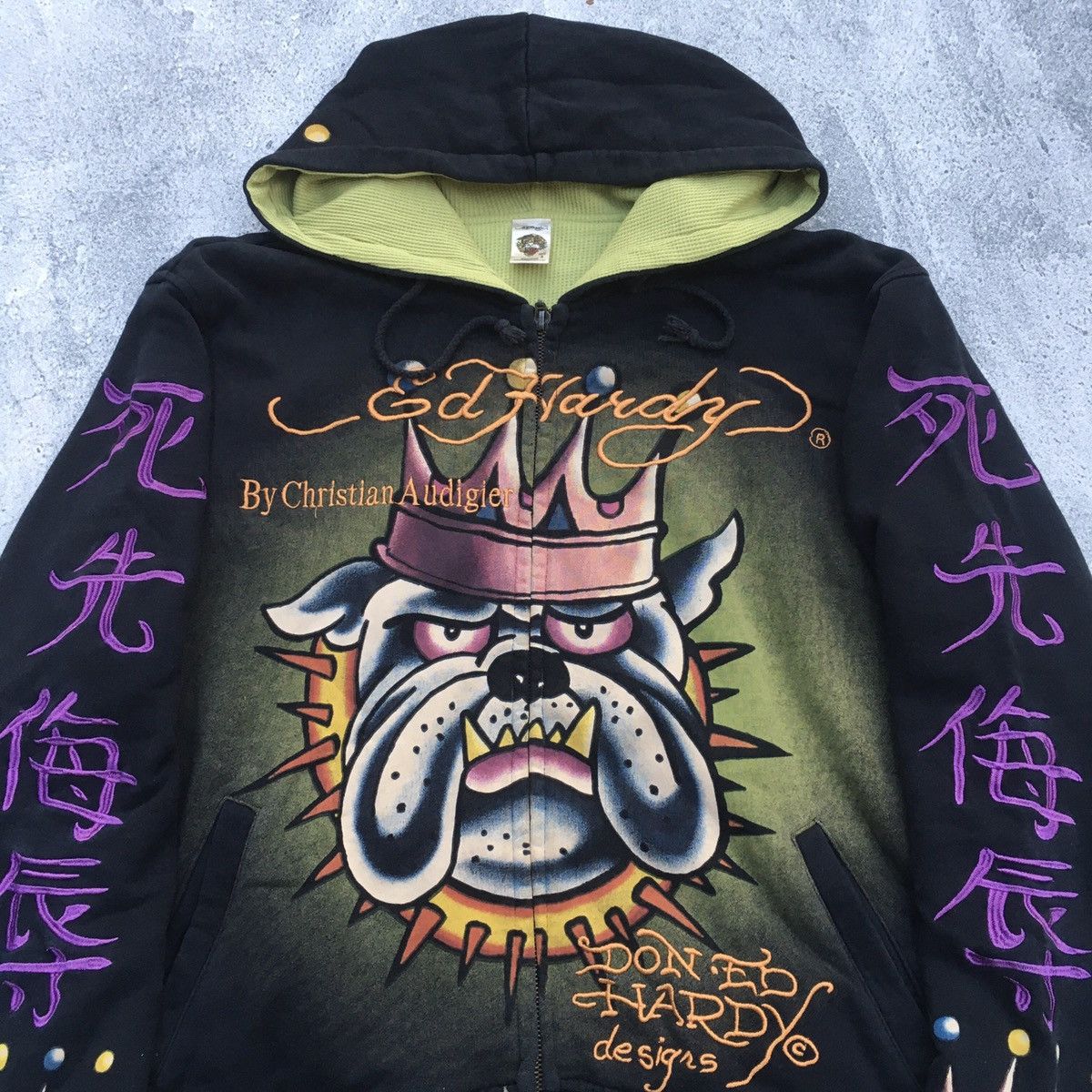 Ed Hardy Rare Ed Hardy Zip Hoodie ‘Death Or Glory’ Size US S / EU 44-46 / 1 - 2 Thumbnail