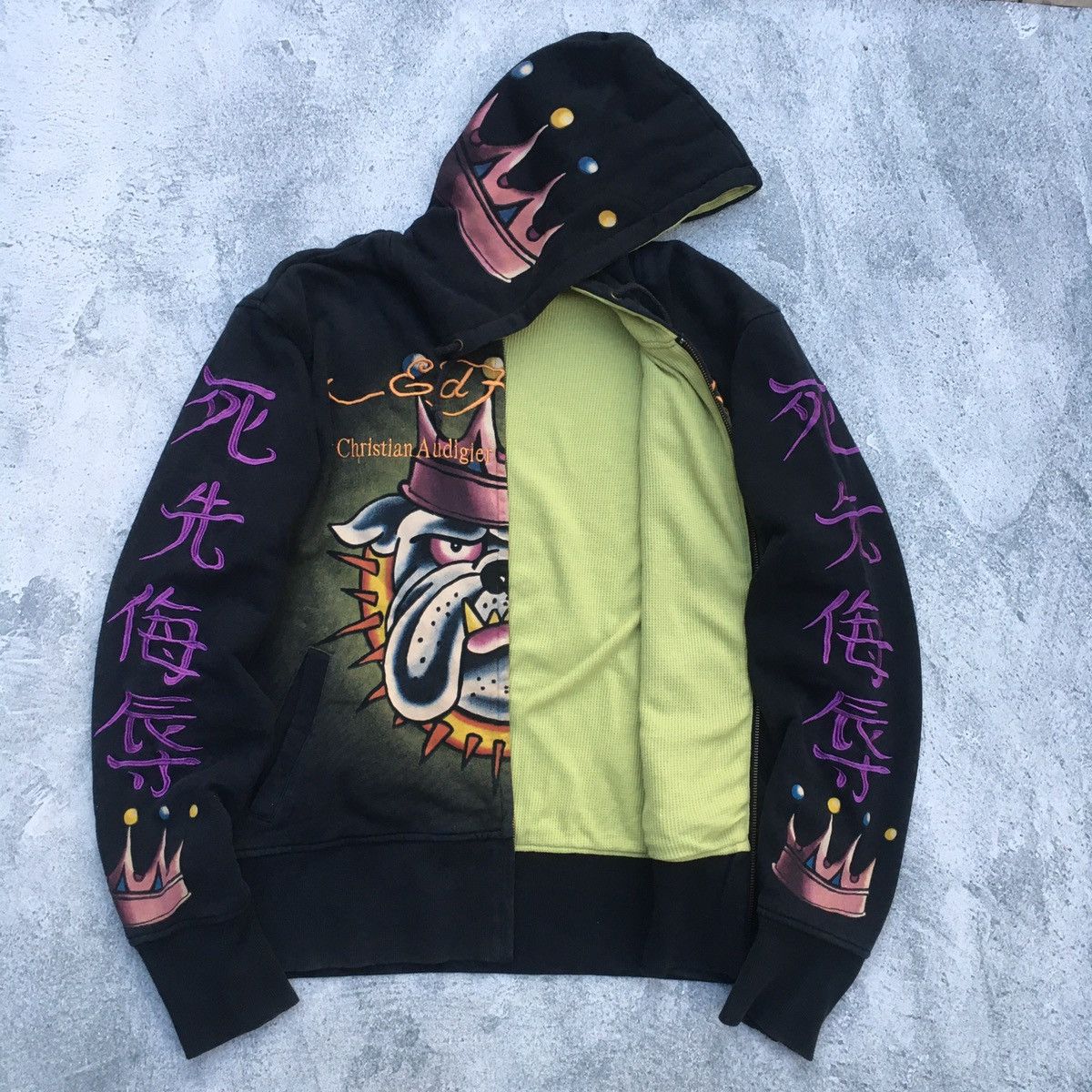 Ed Hardy Rare Ed Hardy Zip Hoodie ‘Death Or Glory’ Size US S / EU 44-46 / 1 - 7 Thumbnail