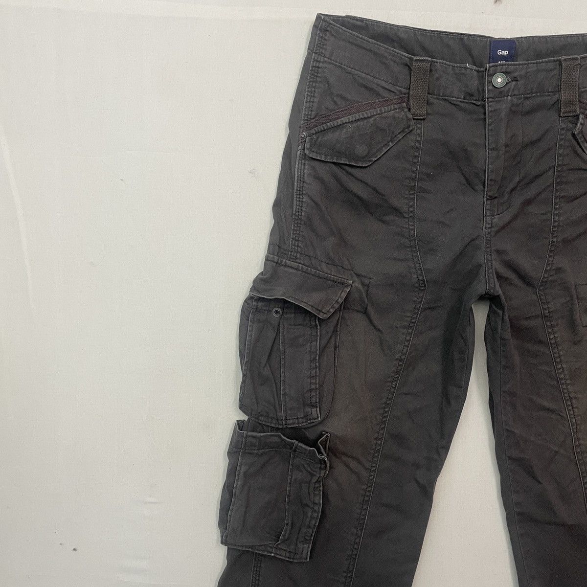 Gap Vintage GAP Faded Tactical Utility 7 Pocket Cargo Pants Size US 33 - 3 Thumbnail