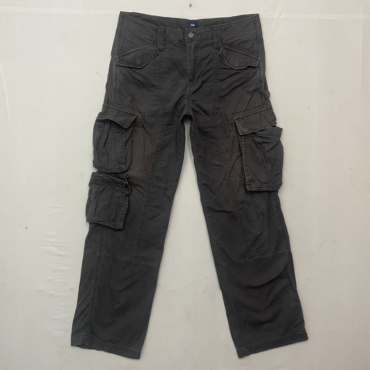 Gap Vintage GAP Faded Tactical Utility 7 Pocket Cargo Pants Size US 33 - 1 Thumbnail
