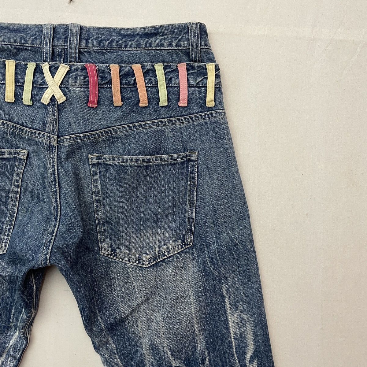 If Six Was Nine Vintage‼️ ANGLE STORM Double Waist Storm Jeans Denim Pants Size US 34 / EU 50 - 9 Thumbnail