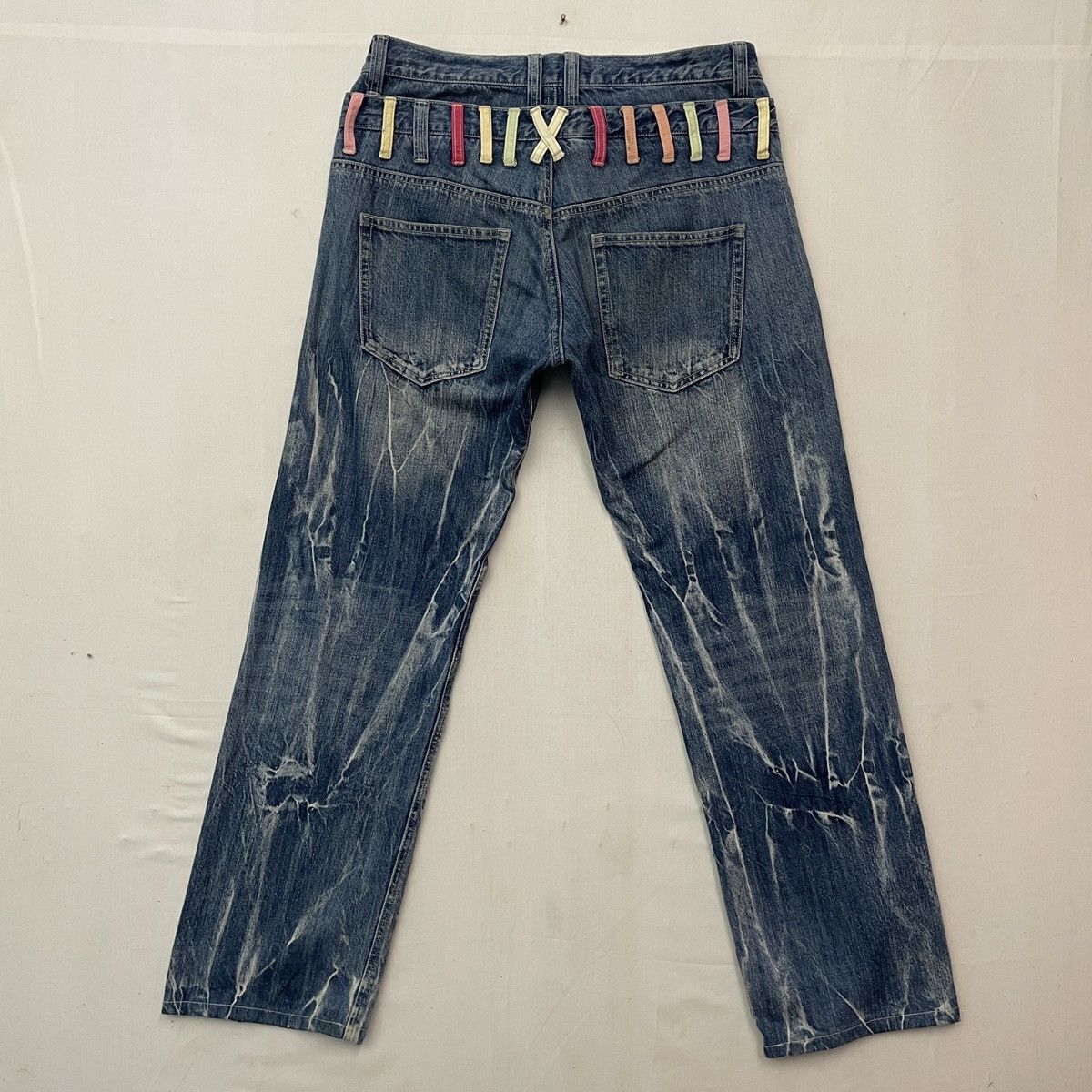 If Six Was Nine Vintage‼️ ANGLE STORM Double Waist Storm Jeans Denim Pants Size US 34 / EU 50 - 8 Thumbnail