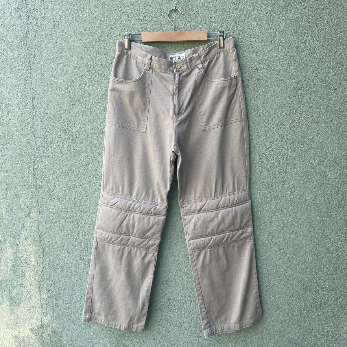 Japanese Brand Vintage LEMOIR Nice Design Double Knee Casual Trousers Pants Size US 29 - 1 Thumbnail