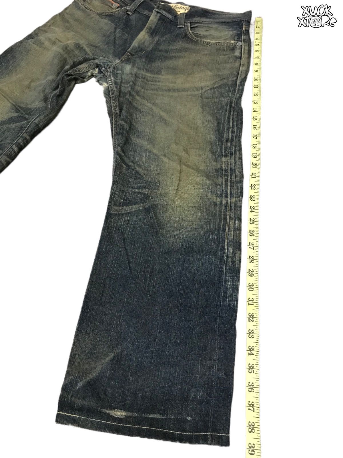 Edwin Distressed EDWIN 505 V Selvedge Jeans 31 JAPAN Size US 31 - 16 Thumbnail