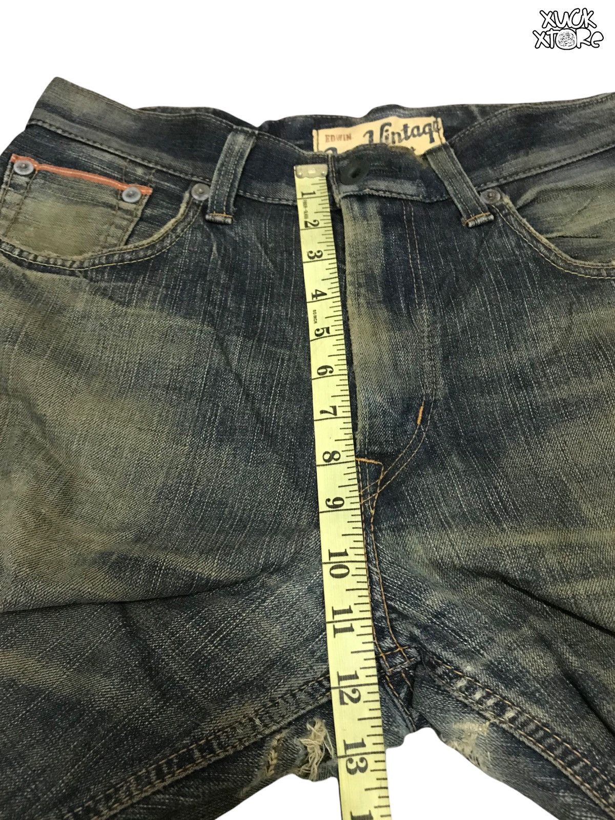 Edwin Distressed EDWIN 505 V Selvedge Jeans 31 JAPAN Size US 31 - 14 Thumbnail