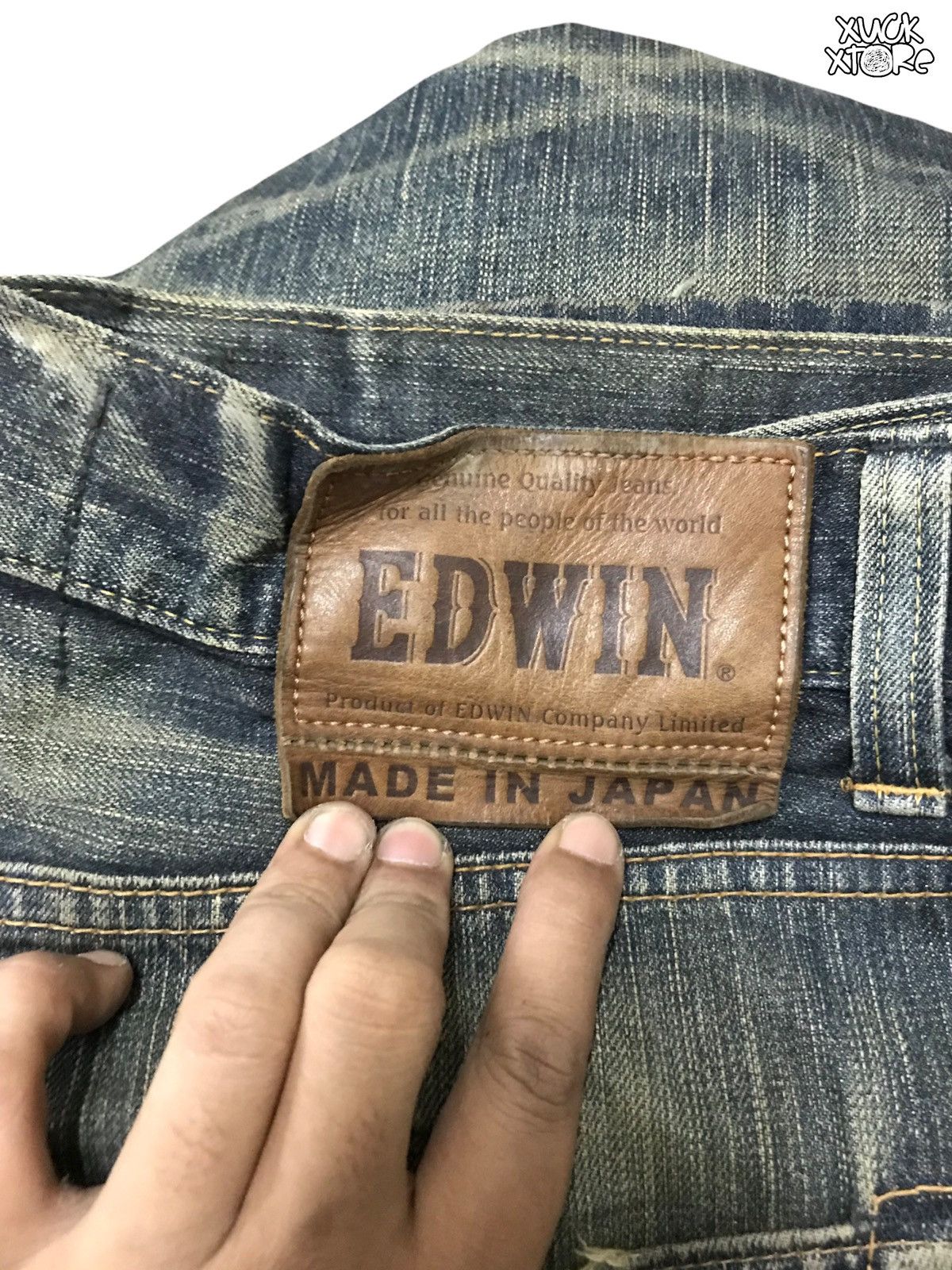 Edwin Distressed EDWIN 505 V Selvedge Jeans 31 JAPAN Size US 31 - 6 Thumbnail