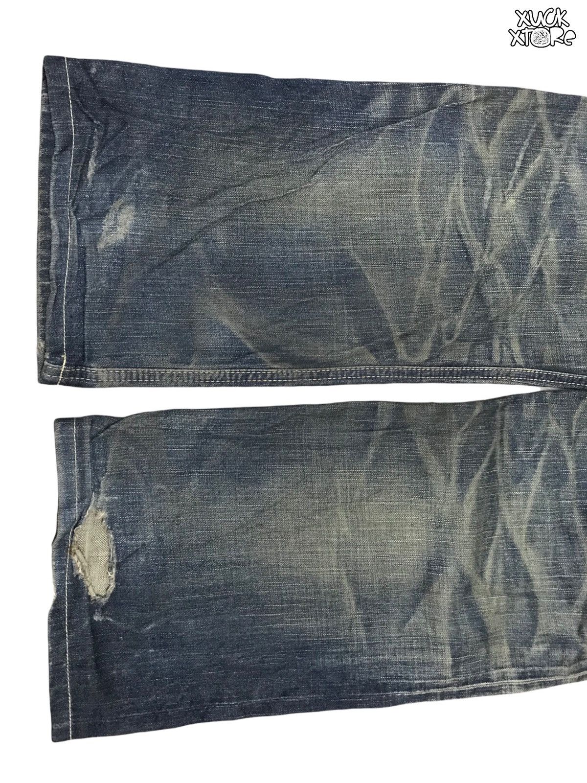 Edwin Distressed EDWIN 505 V Selvedge Jeans 31 JAPAN Size US 31 - 9 Thumbnail