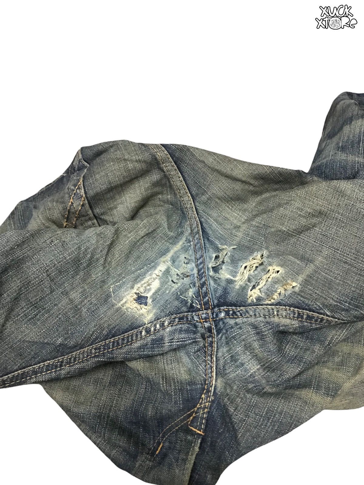 Edwin Distressed EDWIN 505 V Selvedge Jeans 31 JAPAN Size US 31 - 8 Thumbnail