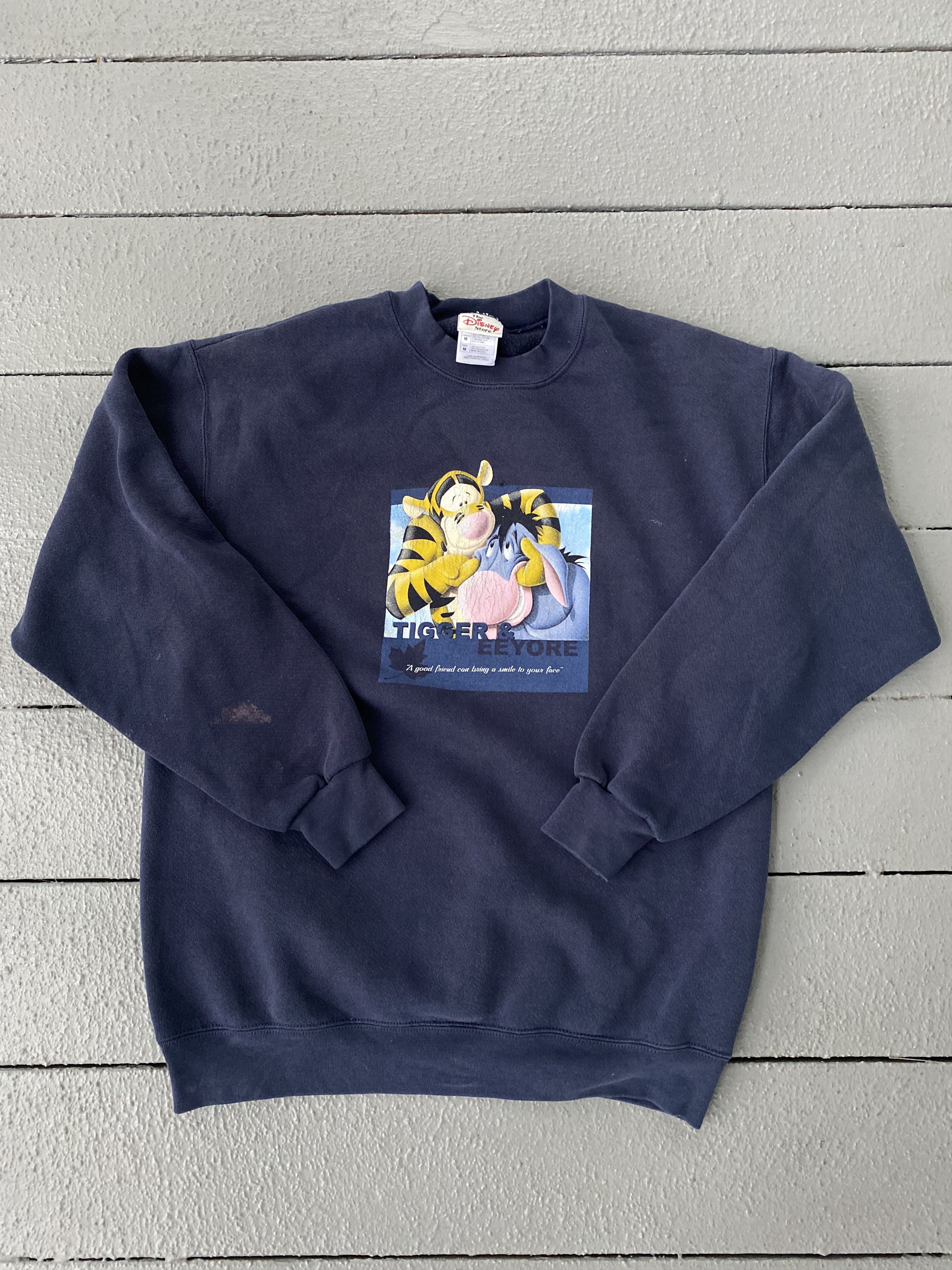 Disney × Vintage Vintage 90s Disney Tigger Eeyore Crewneck Sweatshirt Size US M / EU 48-50 / 2 - 2 Thumbnail