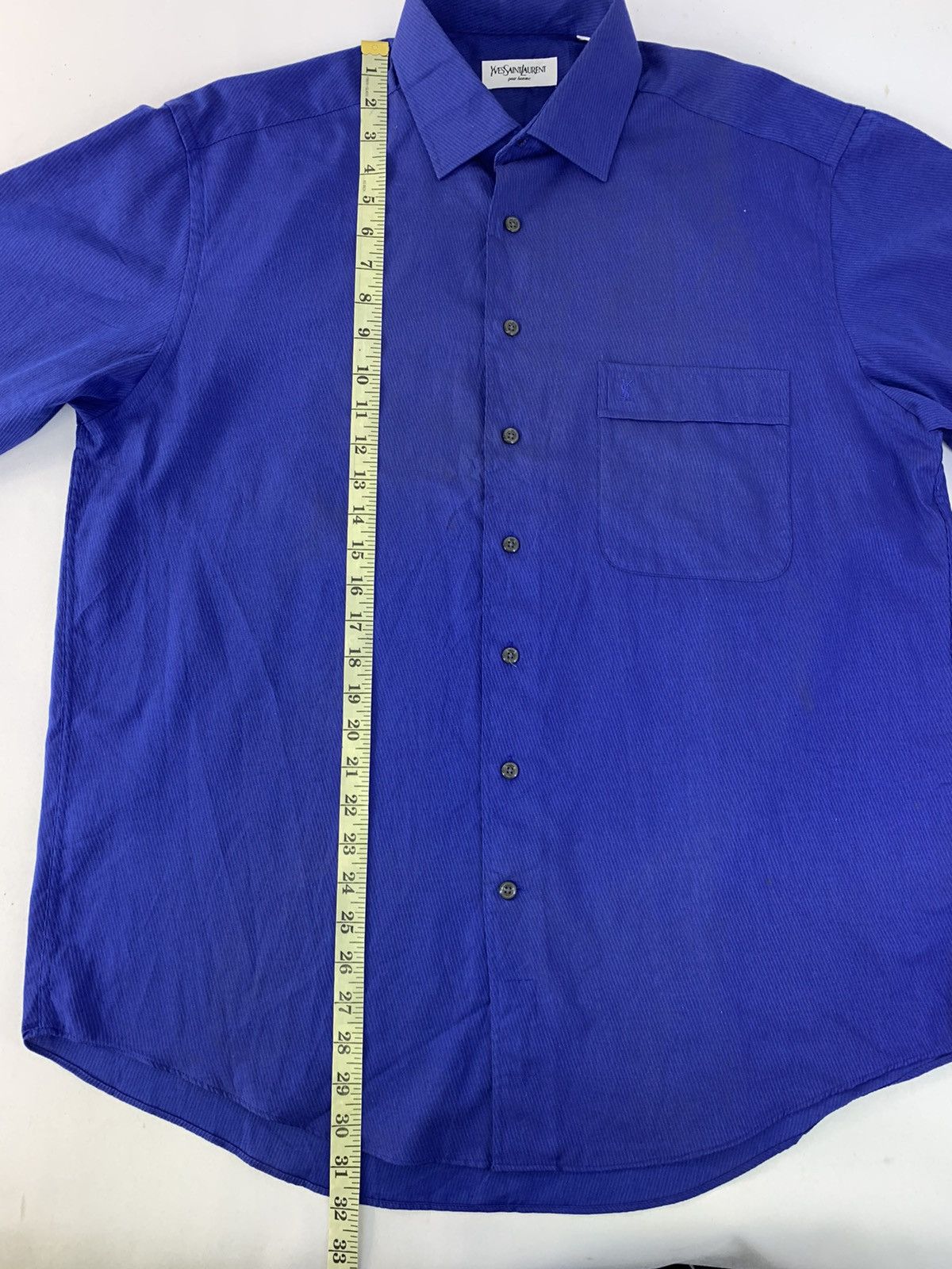 Vintage Yves Saint Lauren YSL Pour Homme Button Up Shirt Size US XL / EU 56 / 4 - 9 Thumbnail