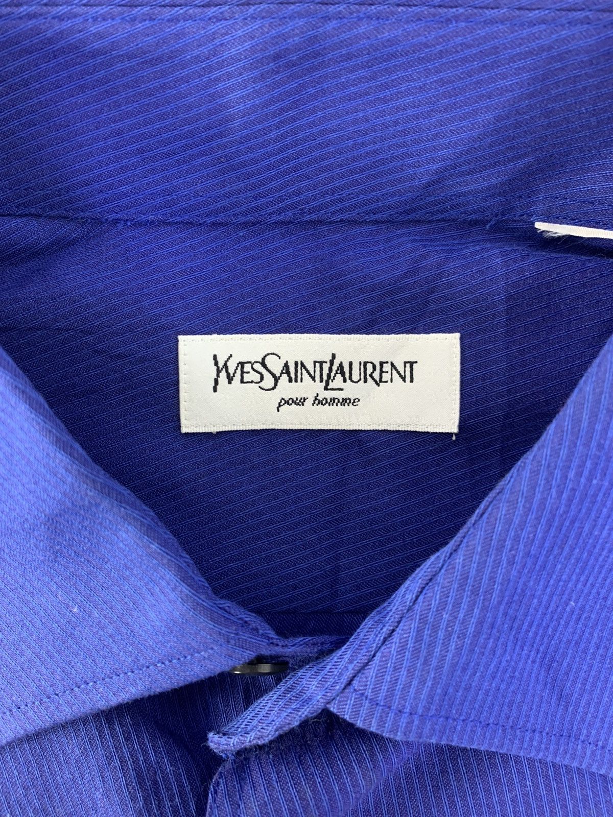 Vintage Yves Saint Lauren YSL Pour Homme Button Up Shirt Size US XL / EU 56 / 4 - 5 Thumbnail