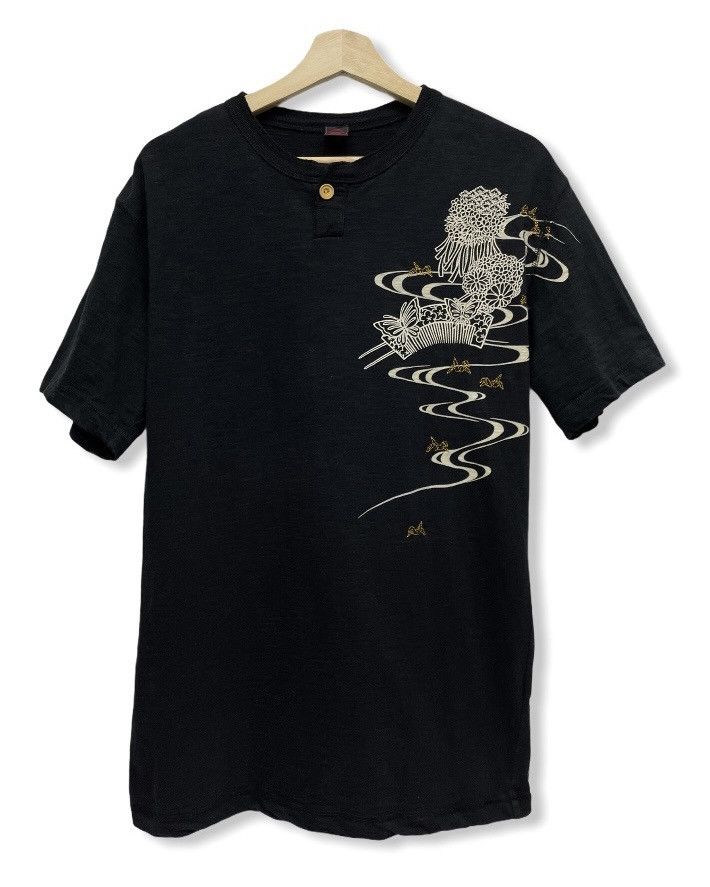 Skullcandy 🔥FYE Vintage Scandal GEISHA SKULL IN KIMONO Sukajan T-Shirt Size US M / EU 48-50 / 2 - 5 Thumbnail