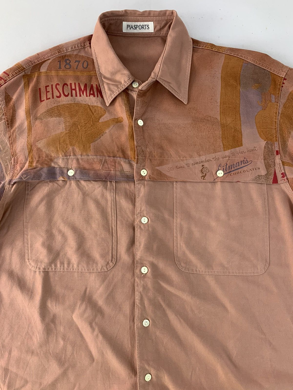 Vintage All Over Printed Pia Sport Leischmann Poker Card Shirt Size US XL / EU 56 / 4 - 3 Thumbnail