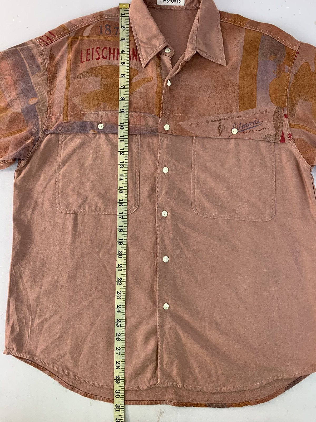 Vintage All Over Printed Pia Sport Leischmann Poker Card Shirt Size US XL / EU 56 / 4 - 7 Thumbnail