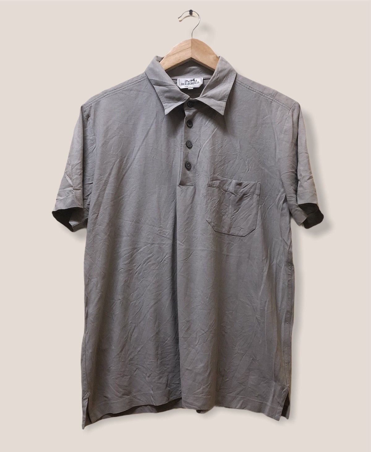 Hermes Hermes Made In Italy Polo Shirt Size US M / EU 48-50 / 2 - 1 Thumbnail