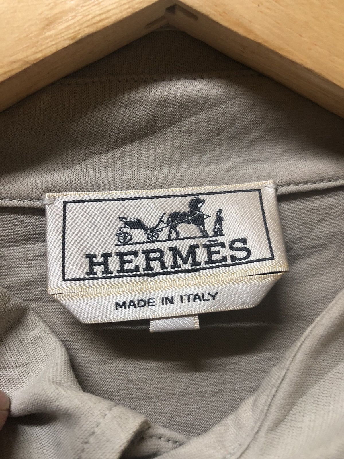 Hermes Hermes Made In Italy Polo Shirt Size US M / EU 48-50 / 2 - 2 Thumbnail