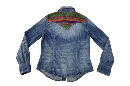 Japanese Brand 90s Japanese Brand Mono B Western Trucker Denim Shirt Size S / US 4 / IT 40 - 3 Thumbnail
