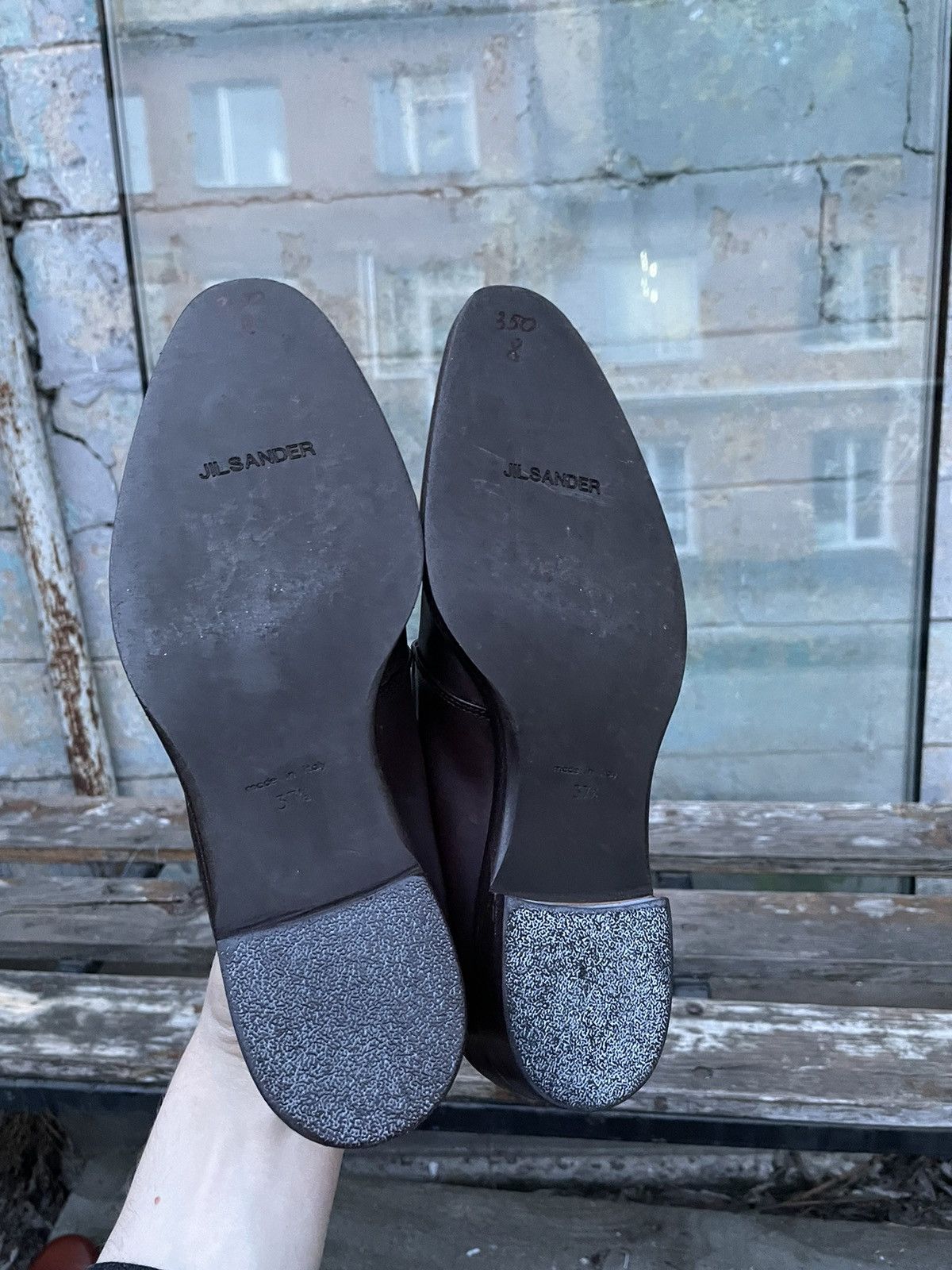 Jil Sander Jil Sander Women Derby Leather Shoes Made in Italy Size US 7.5 / IT 37.5 - 7 Thumbnail