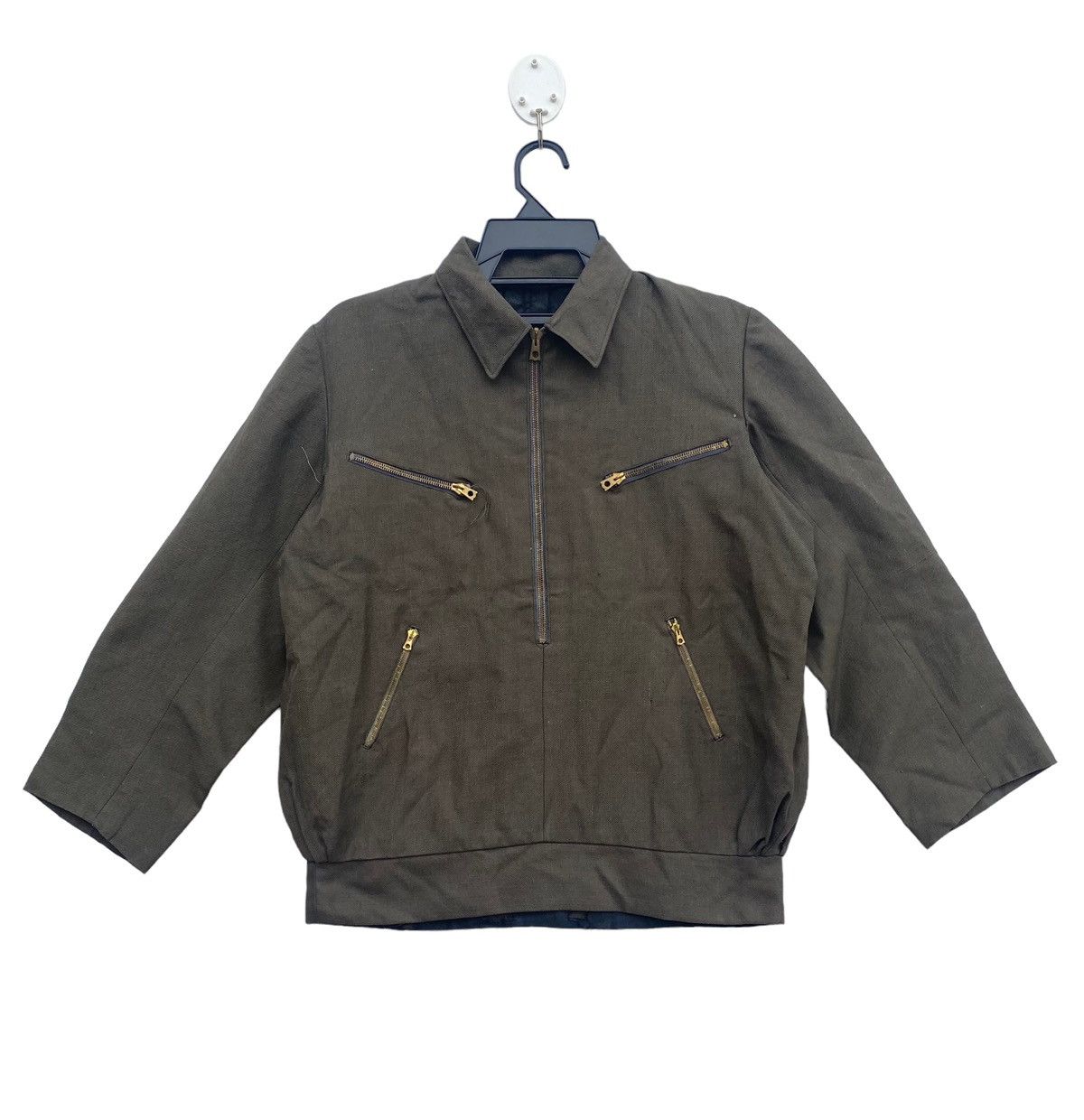 Vtg 40s 50s military workwear pullover jacket