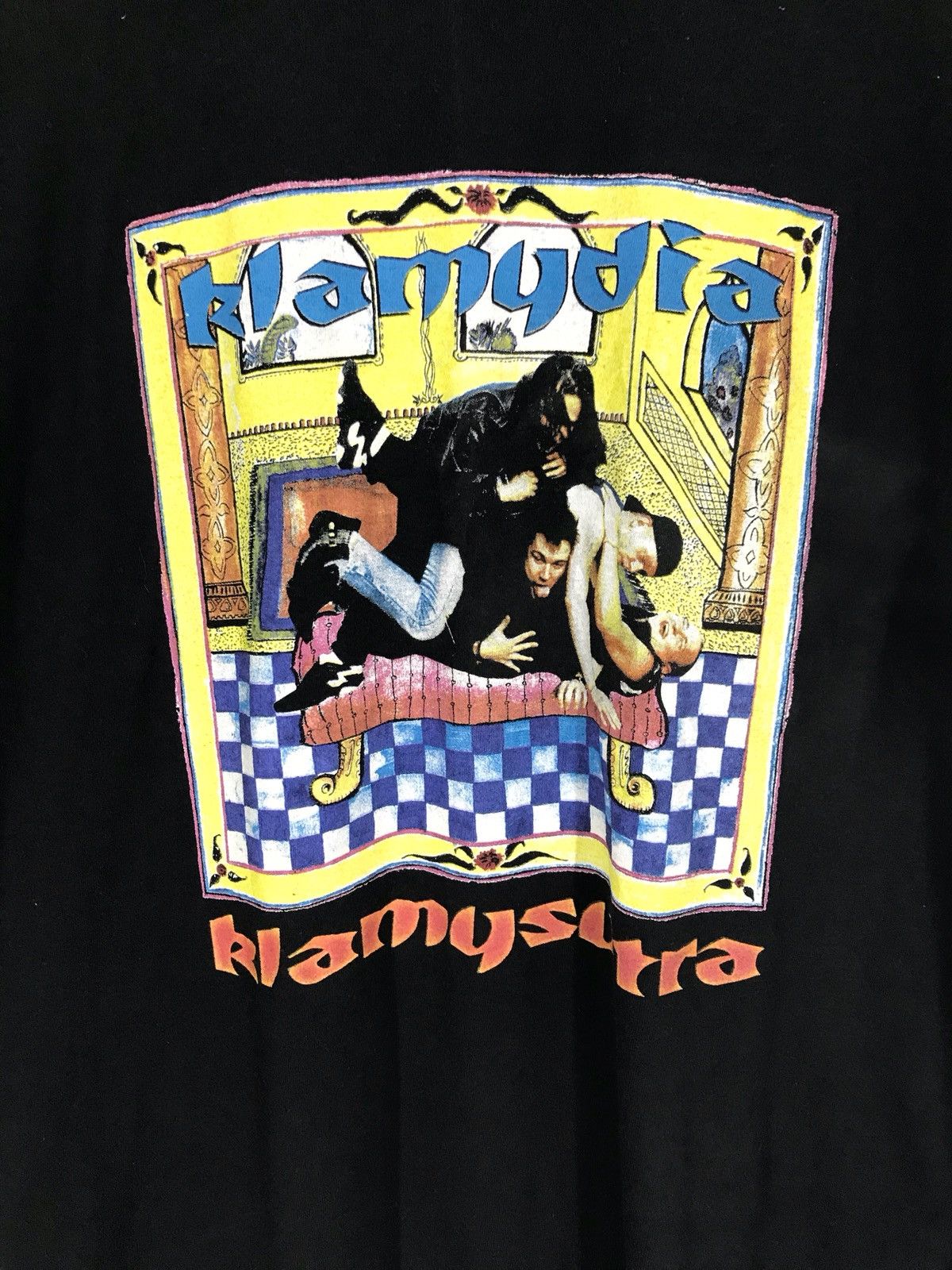 Band Tees Rare Vintage 90s KLAMYDIA Punk Rock Band Shirt Size US XL / EU 56 / 4 - 2 Thumbnail