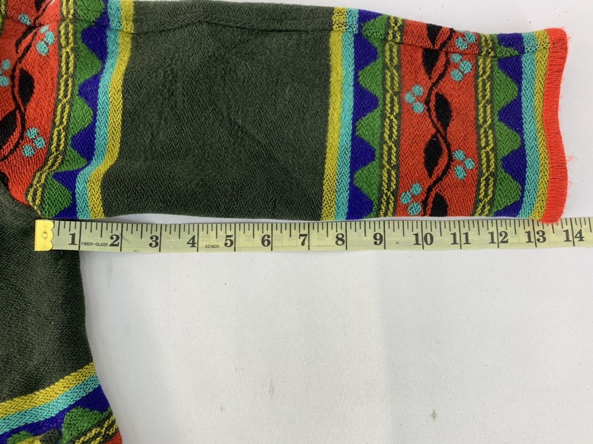 United Colors Of Benetton Vtg 90s United Color Of Benetton Navajo Stripe Wool Cardigan Size S / US 4 / IT 40 - 8 Thumbnail