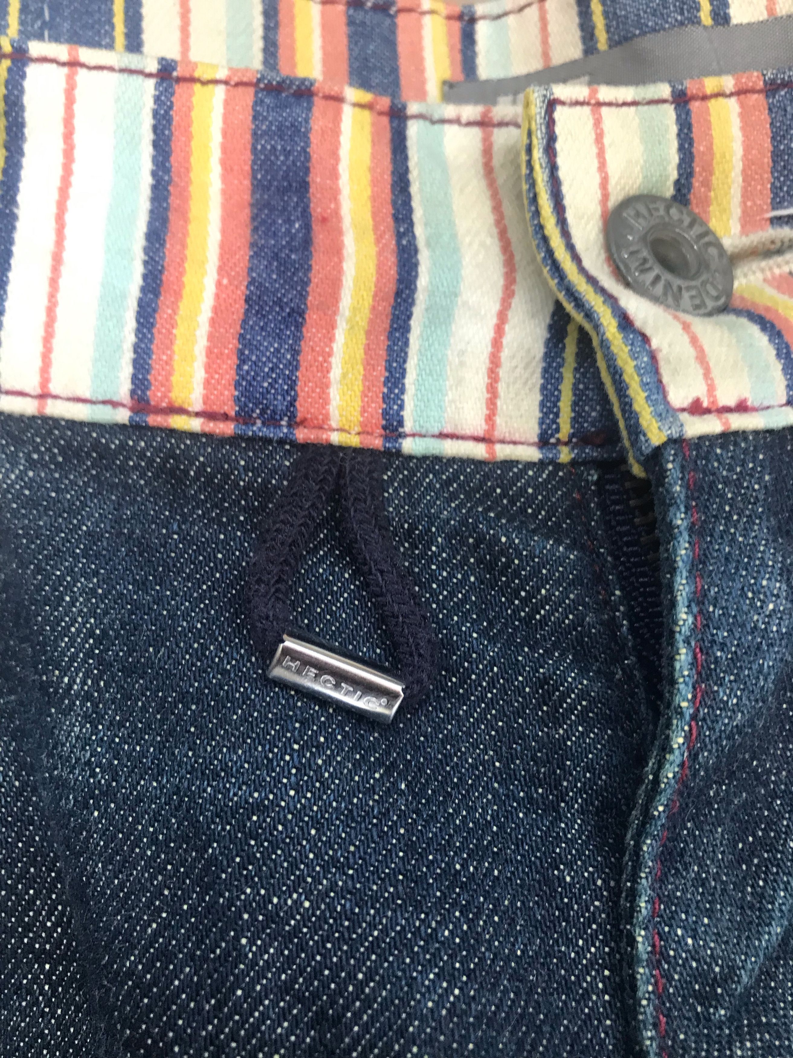 Hiroshi Fujiwara Japanese Brand MADHECTIC Multicolor Striped Denim Jeans Size US 36 / EU 52 - 5 Thumbnail