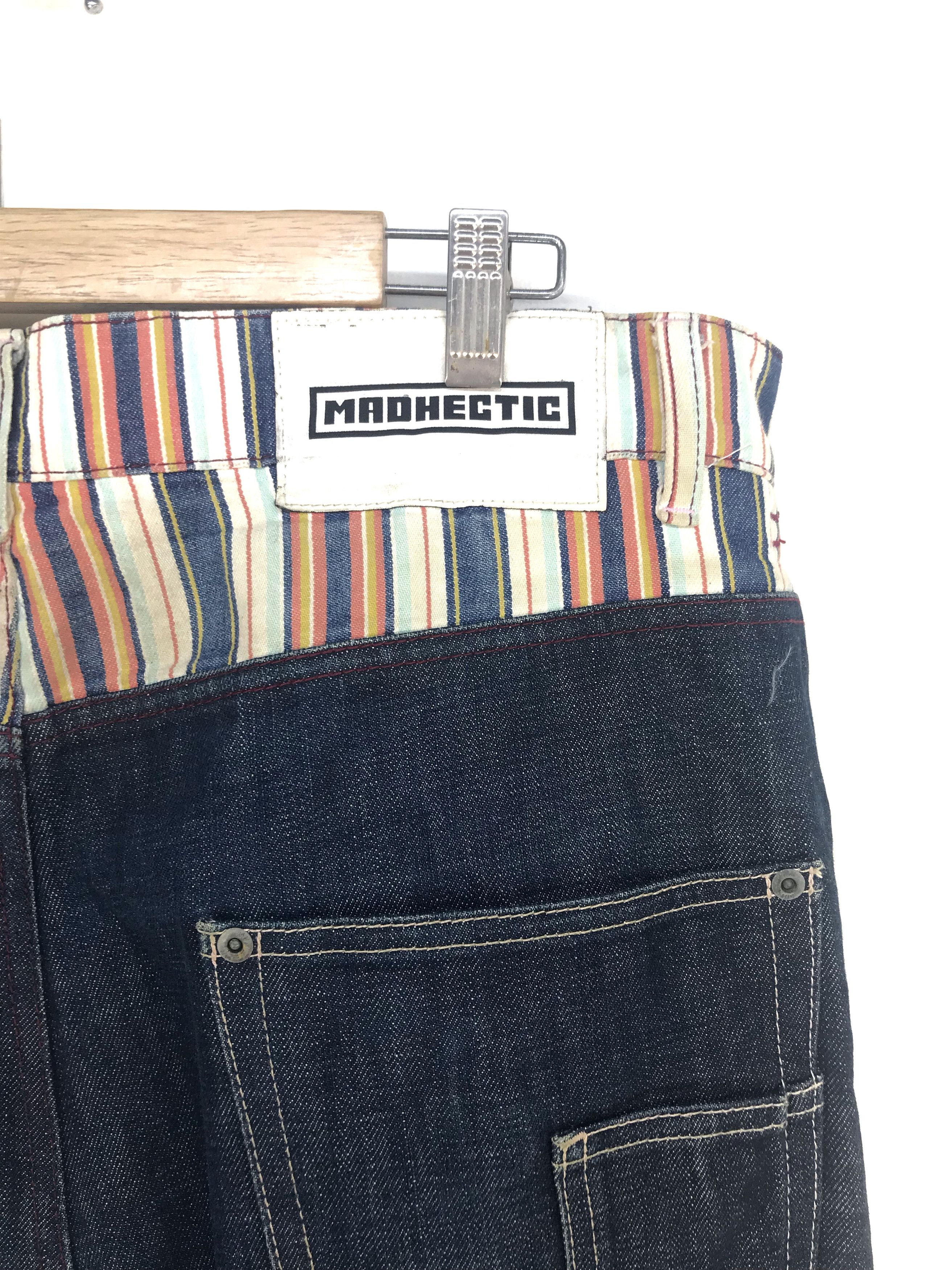 Hiroshi Fujiwara Japanese Brand MADHECTIC Multicolor Striped Denim Jeans Size US 36 / EU 52 - 11 Thumbnail