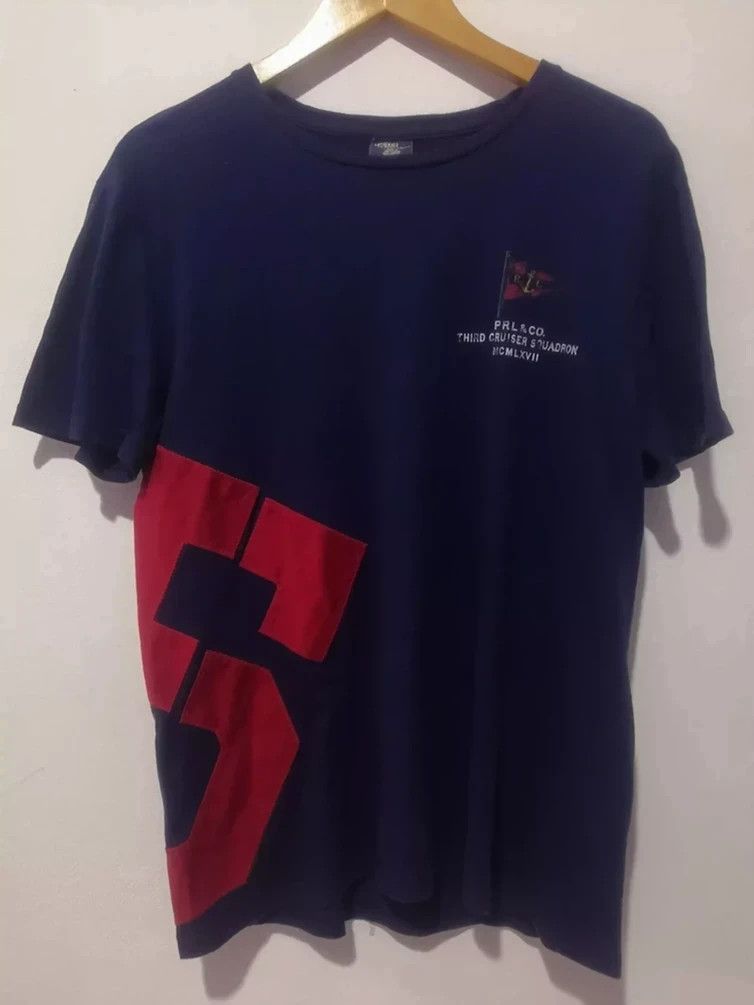 Polo Ralph Lauren Vintage Polo Ralph Lauren No 5 T shirt Patches Big Logo Size US L / EU 52-54 / 3 - 1 Thumbnail