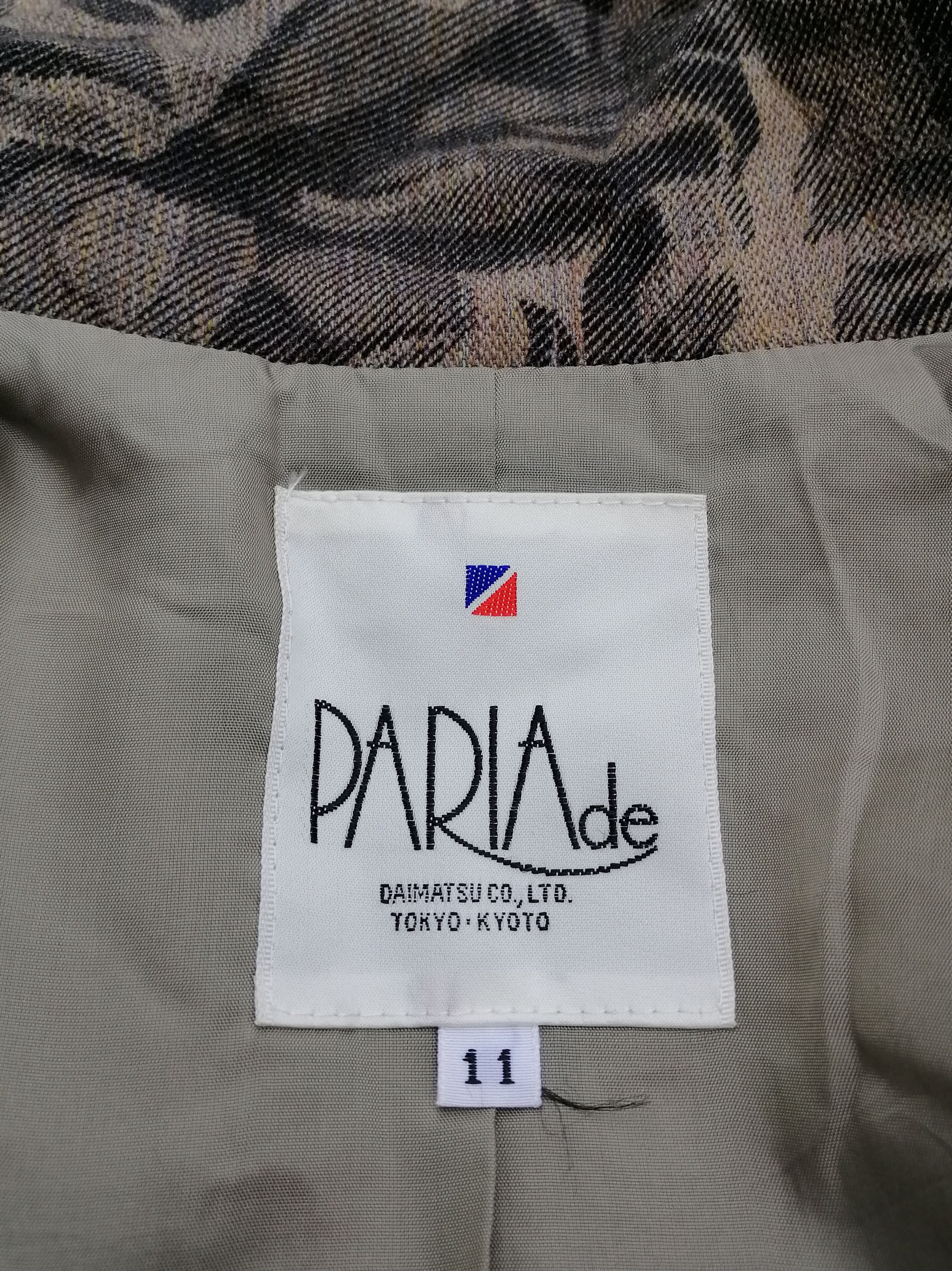 Japanese Brand Vintage PARIA de Daimatsu Tokyo Kyoto Blazer Jacket Size US S / EU 44-46 / 1 - 14 Thumbnail