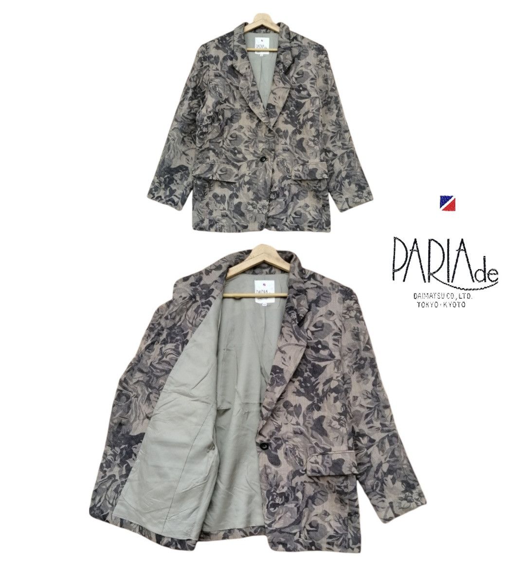 Japanese Brand Vintage PARIA de Daimatsu Tokyo Kyoto Blazer Jacket Size US S / EU 44-46 / 1 - 1 Thumbnail