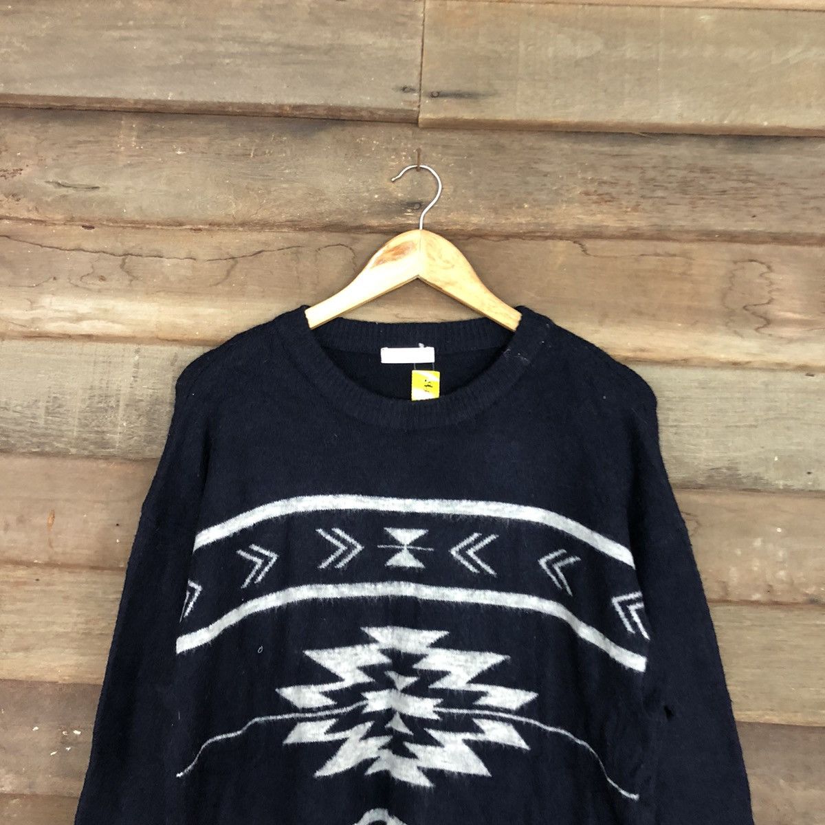 Homespun Knitwear Flow & Fixture Blue navajo sweatshirt Knitwear #3290 Size US L / EU 52-54 / 3 - 9 Thumbnail