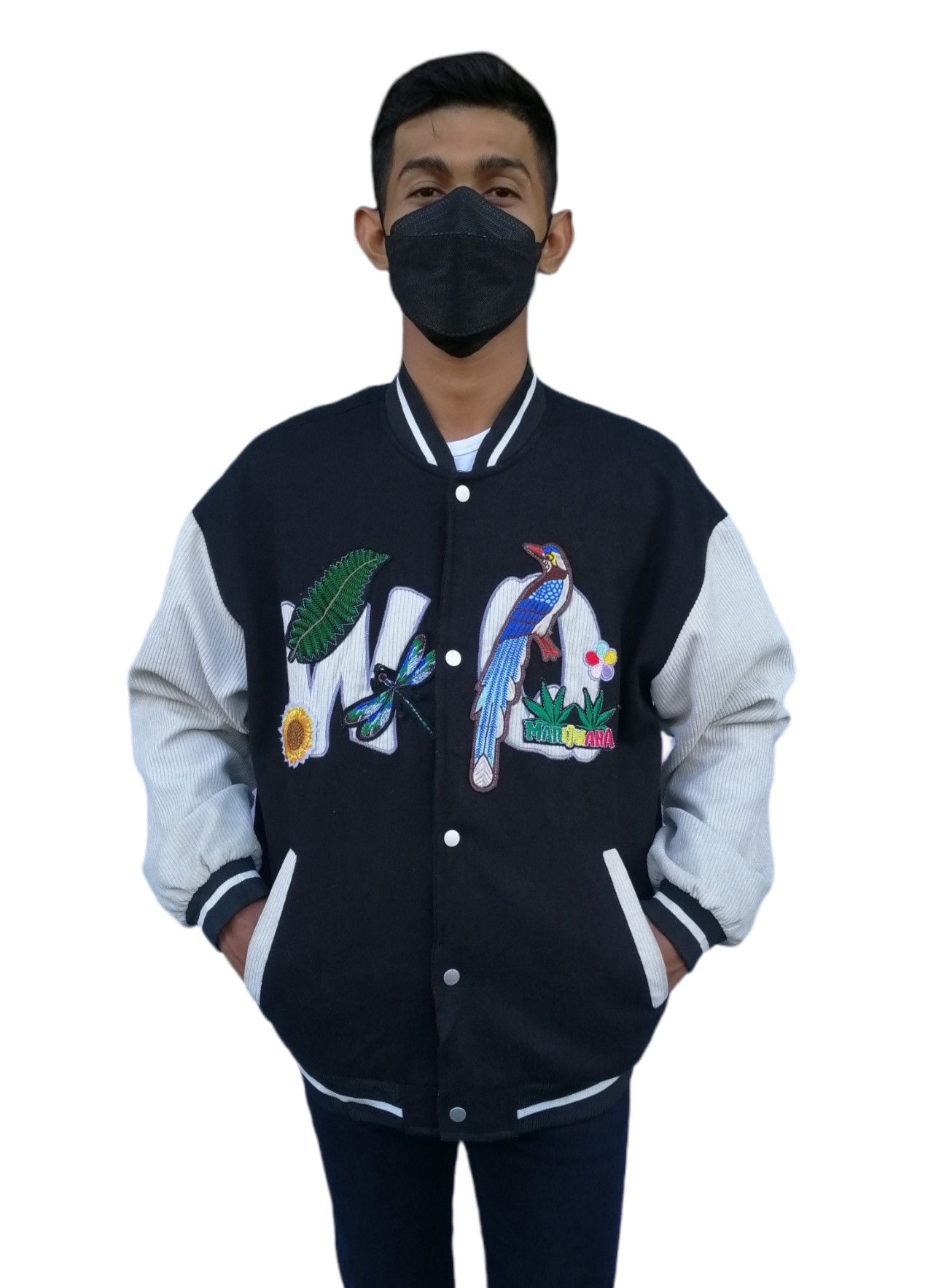 Japanese Brand Japanese Brand MARIJUANA Varsity Jacket Size M / US 6-8 / IT 42-44 - 1 Thumbnail