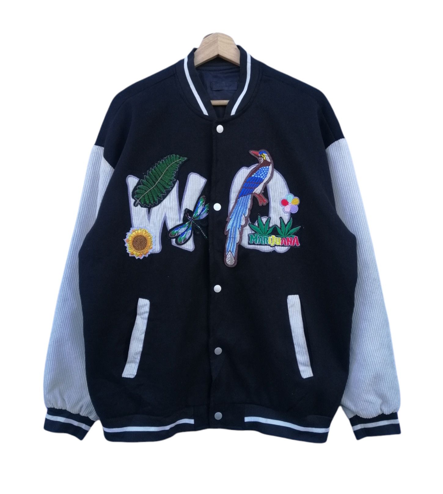 Japanese Brand Japanese Brand MARIJUANA Varsity Jacket Size M / US 6-8 / IT 42-44 - 3 Thumbnail