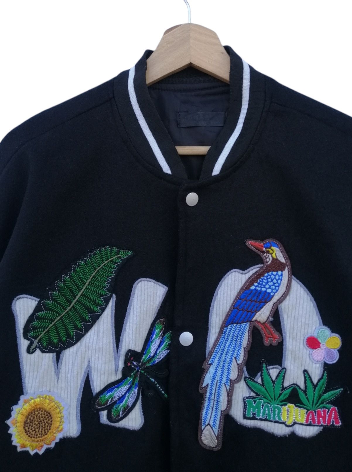 Japanese Brand Japanese Brand MARIJUANA Varsity Jacket Size M / US 6-8 / IT 42-44 - 5 Thumbnail