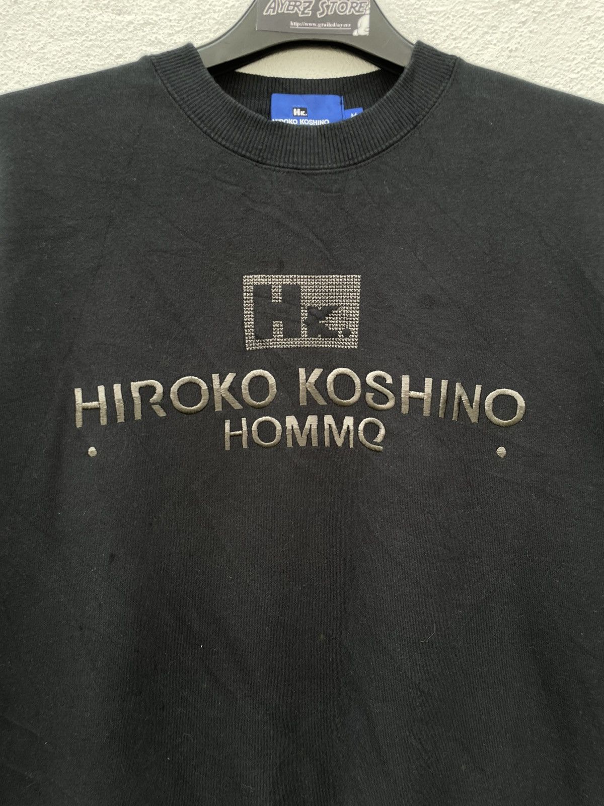 Hiroko Koshino Homme × Japanese Brand Vintage Hiroko Koshino Homme Embroidered Logo Sweatshirt Size US S / EU 44-46 / 1 - 5 Thumbnail