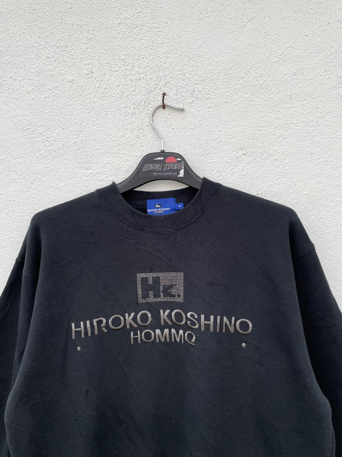 Hiroko Koshino Homme × Japanese Brand Vintage Hiroko Koshino Homme Embroidered Logo Sweatshirt Size US S / EU 44-46 / 1 - 2 Thumbnail