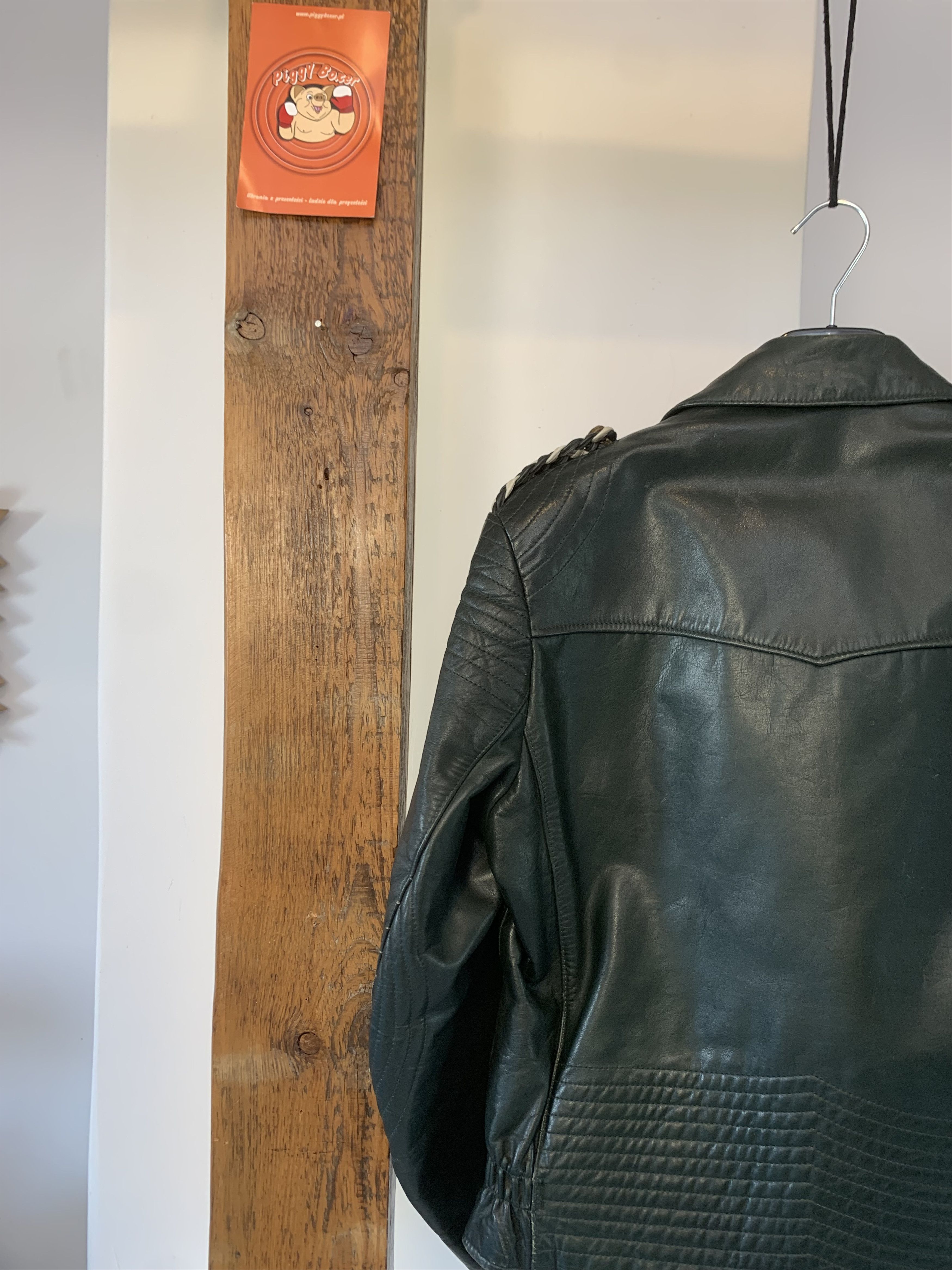 Japanese Brand 1960/70s German Motorcycle Green Leather Biker Jacket Size US L / EU 52-54 / 3 - 10 Thumbnail